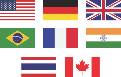 ilustração da quantidade de países