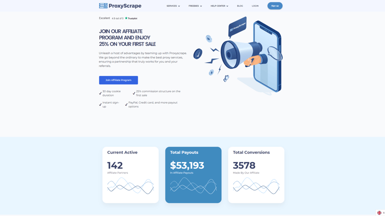 ProxyScrape Proxy Affiliate Program